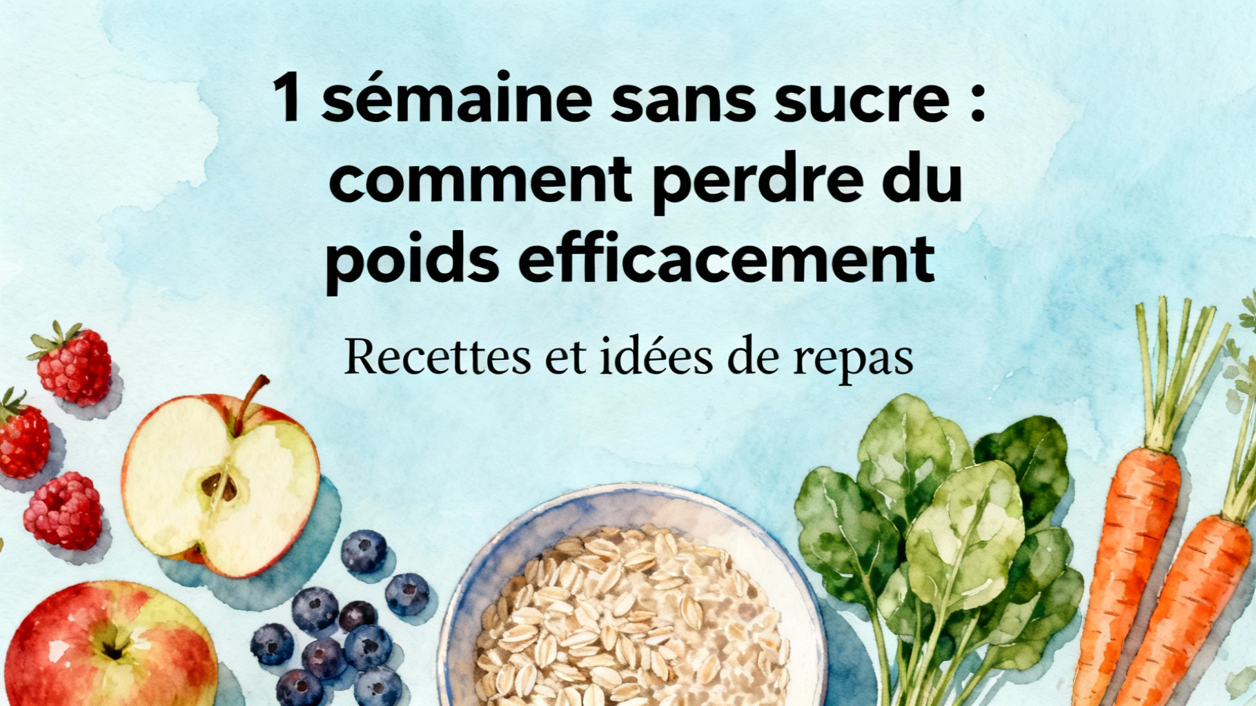 1 semaine sans sucre : comment perdre du poids efficacement 1 Recettes et idées de repas