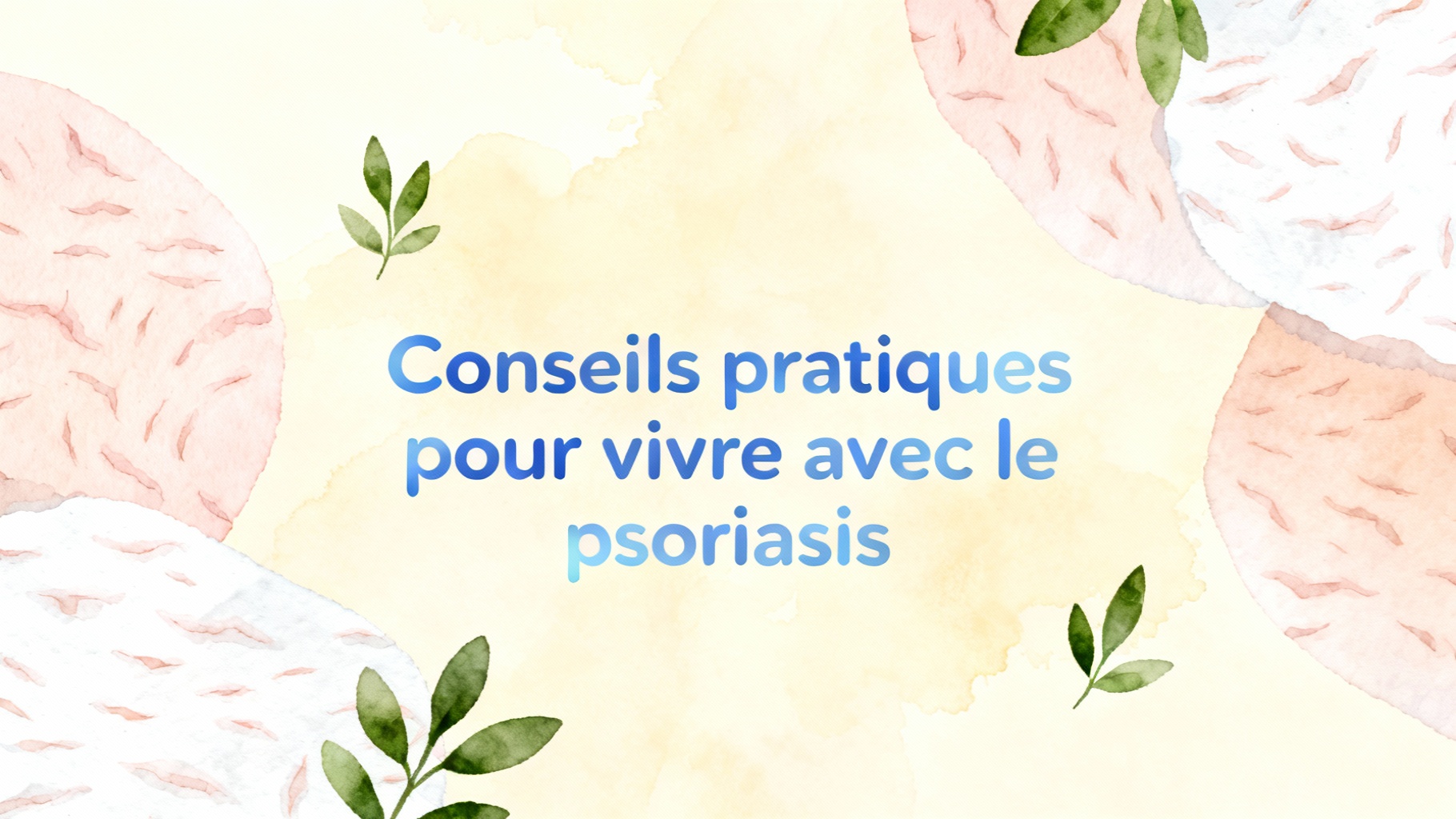 Conseils pratiques pour vivre avec le psoriasis