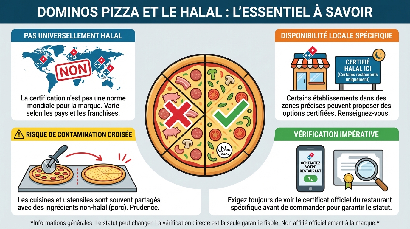 Dominos pizza halal : tout ce que vous devez savoir 1 Options disponibles chez Dominos Pizza