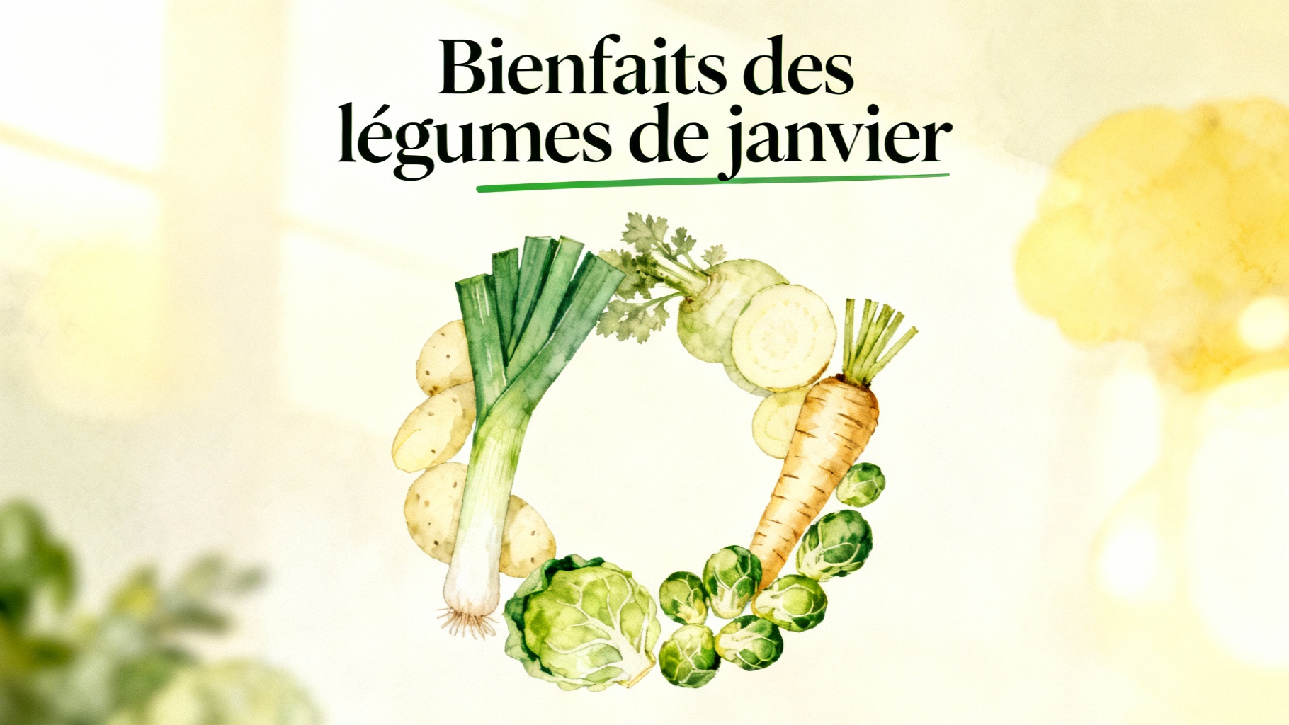 Bienfaits des légumes de janvier
