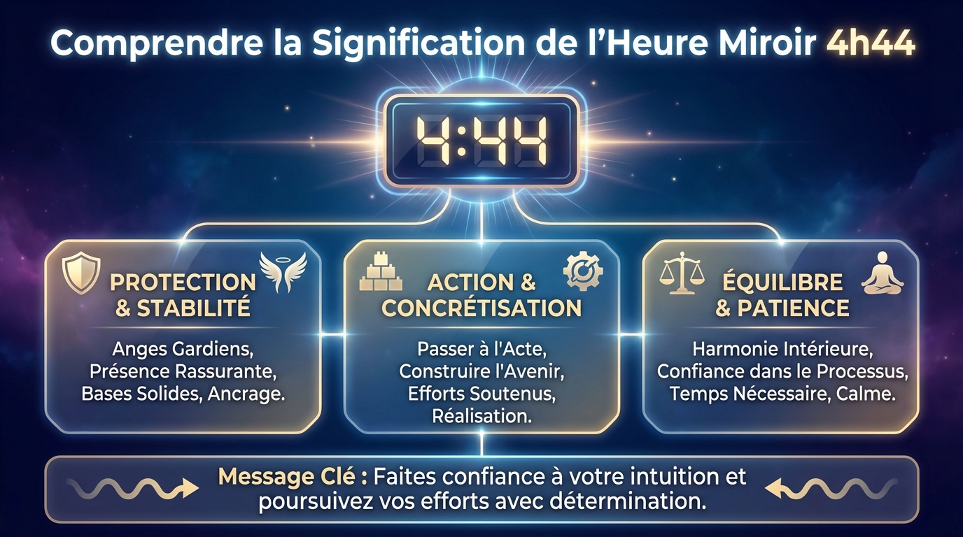 Comprendre la signification de l'heure miroir 4h44 1 Les différentes interprétations de l'heure 4h44