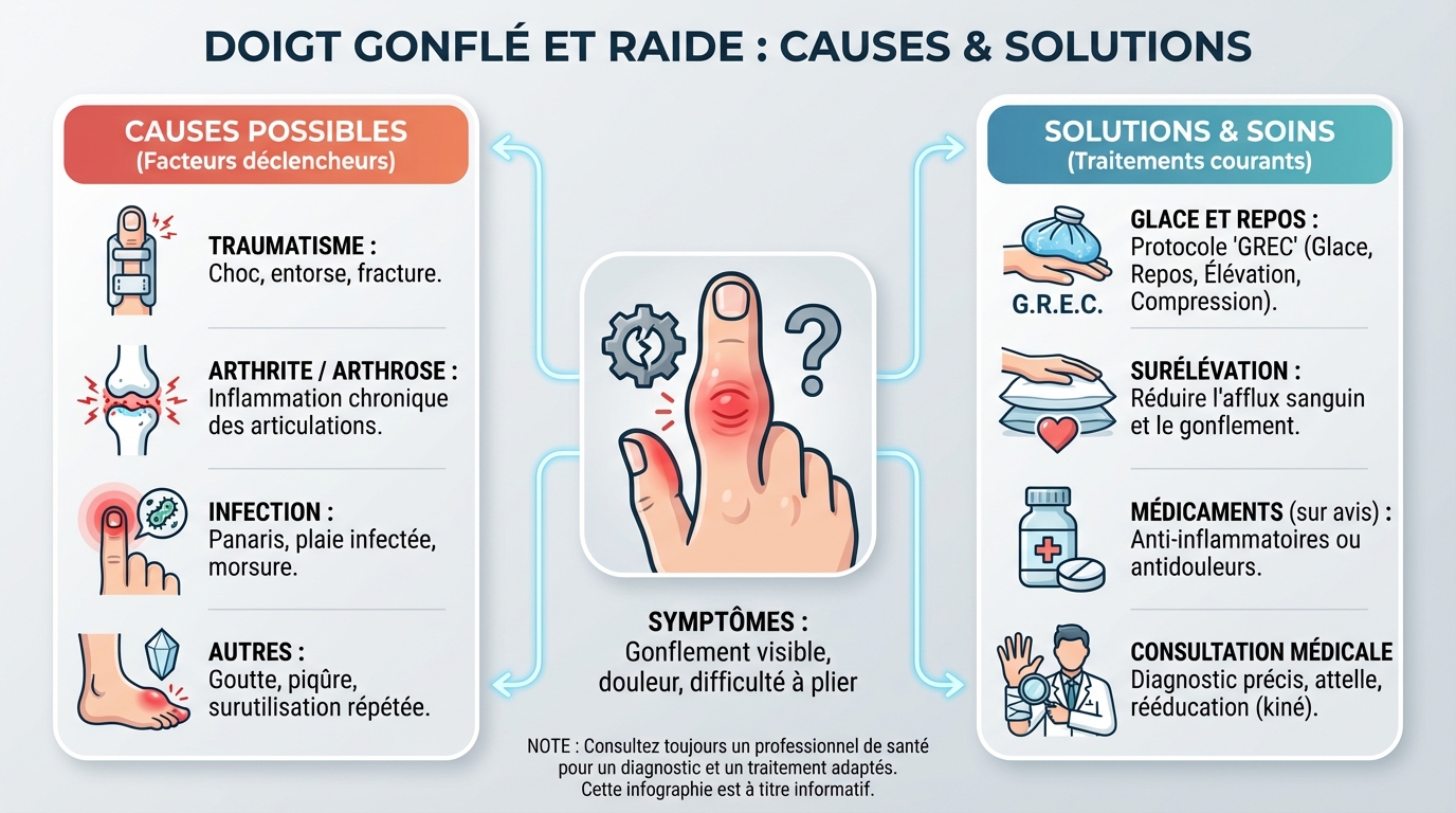 Comment traiter un doigt gonflé