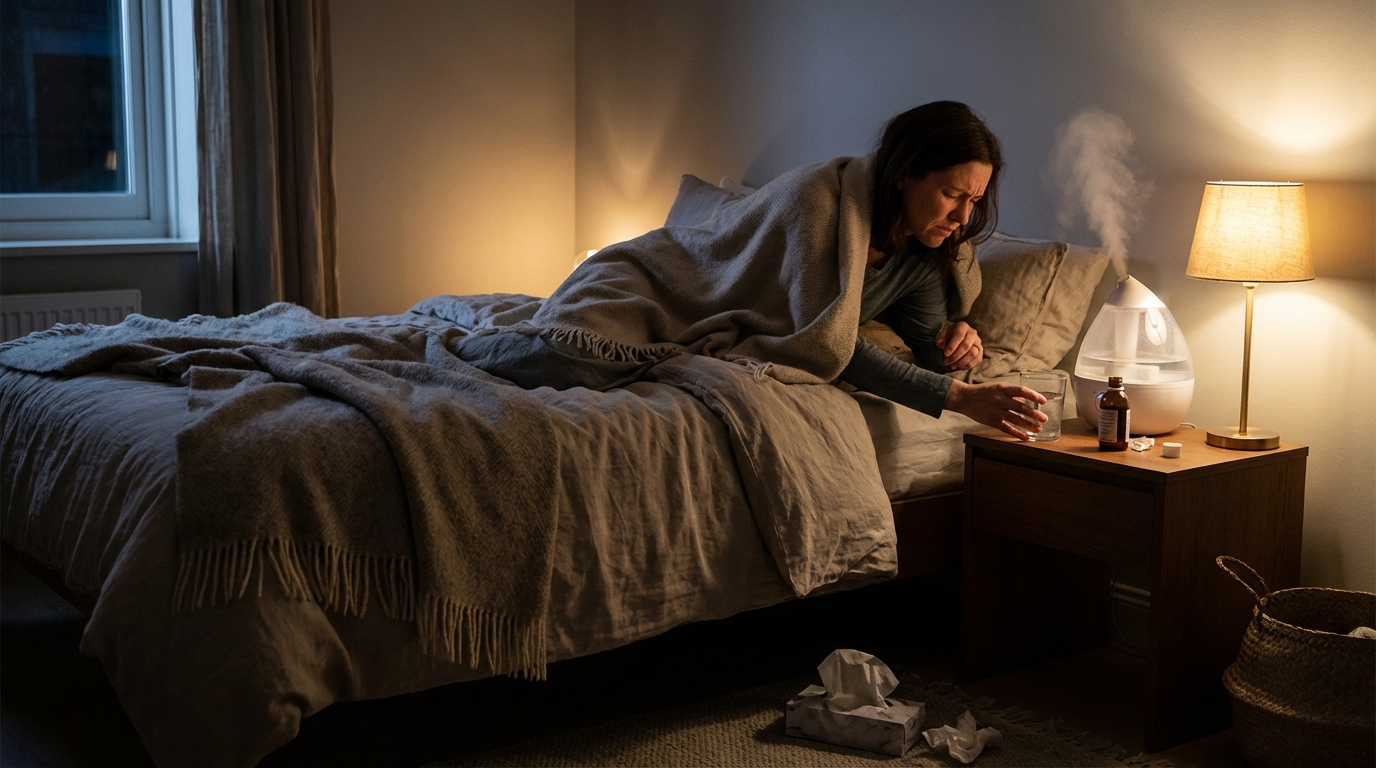 Impossible de dormir tellement je tousse : que faire ?