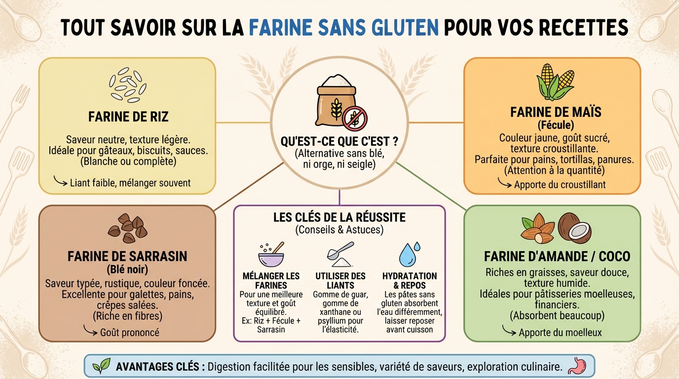 Comment utiliser la farine sans gluten ?