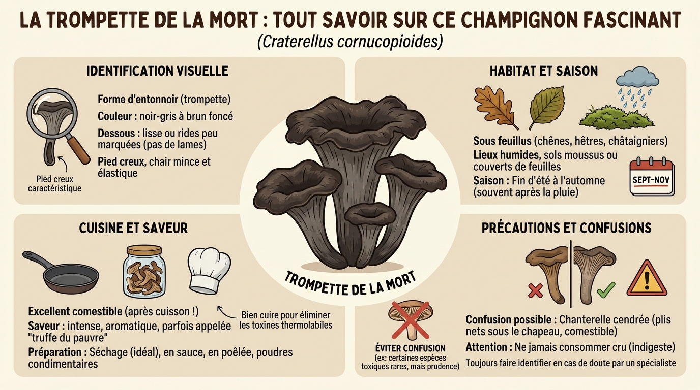 Comment reconnaître la trompette de la mort ?