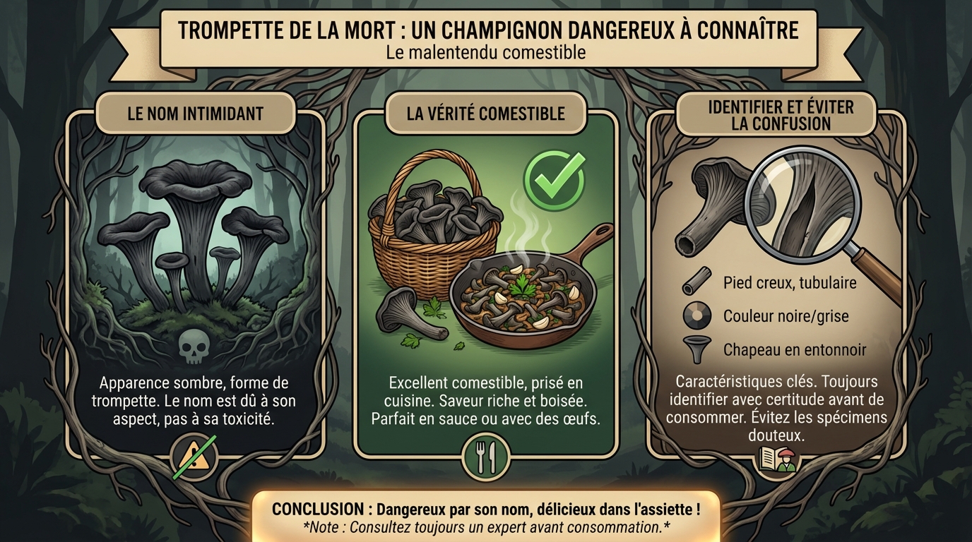 Comment reconnaître la trompette de la mort