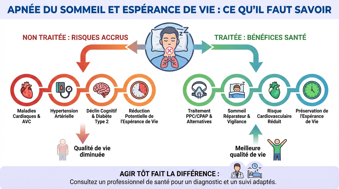 Impact de l'apnée du sommeil sur l'espérance de vie