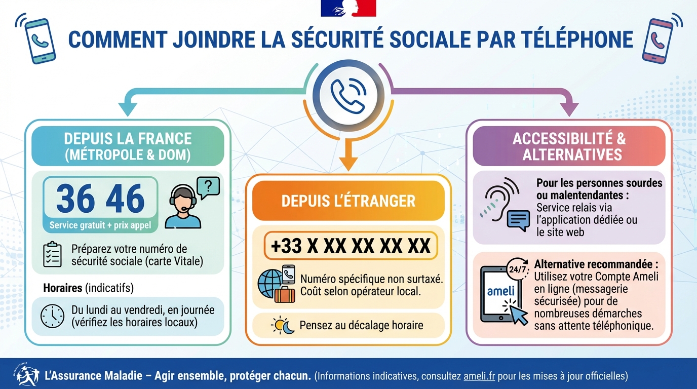 Comment joindre la sécurité sociale ?