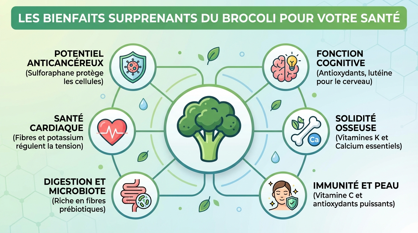 Découvrez les bienfaits surprenants du brocoli pour votre santé 1 Les bienfaits nutritionnels du brocoli