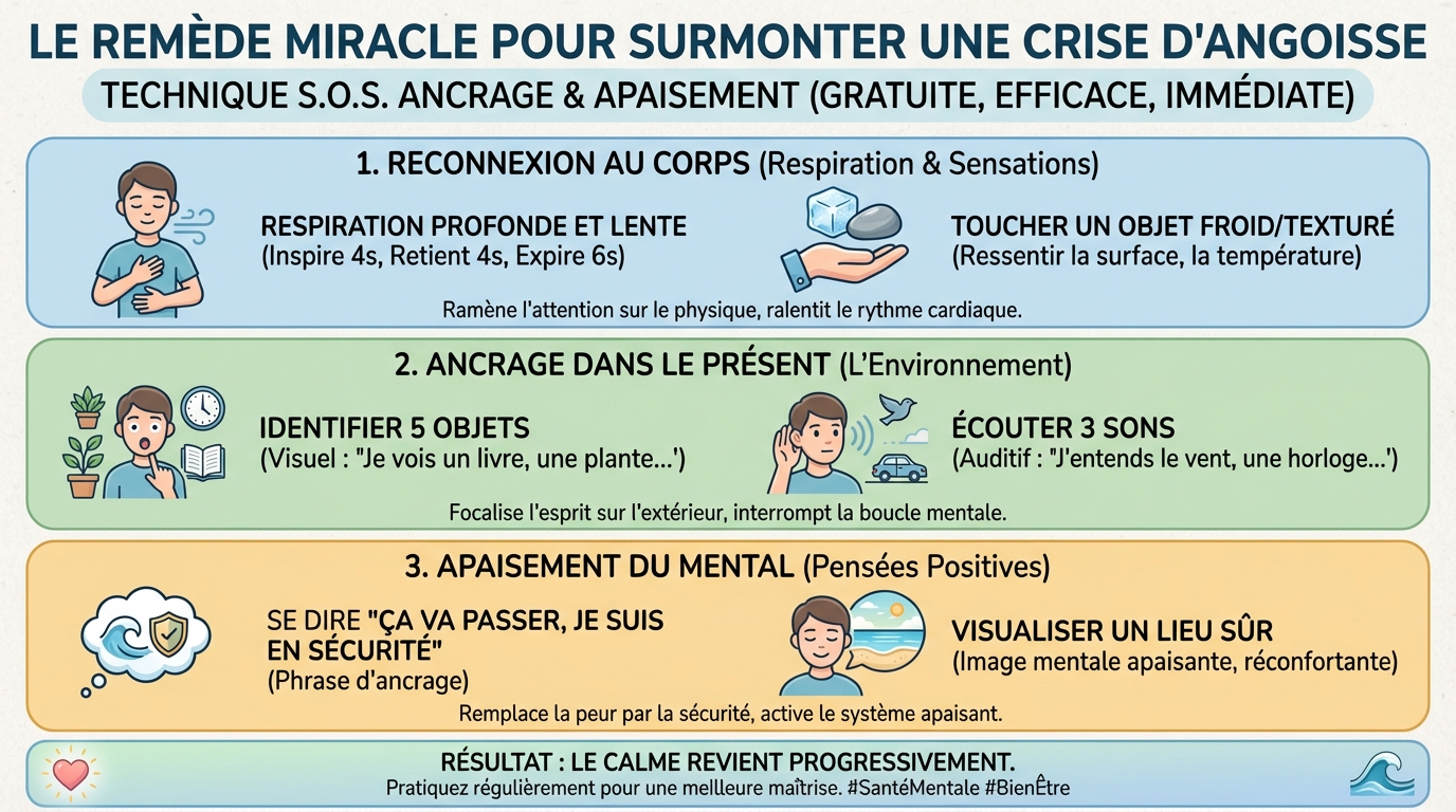 Le remède miracle pour surmonter une crise d'angoisse 1 Comprendre la crise d'angoisse