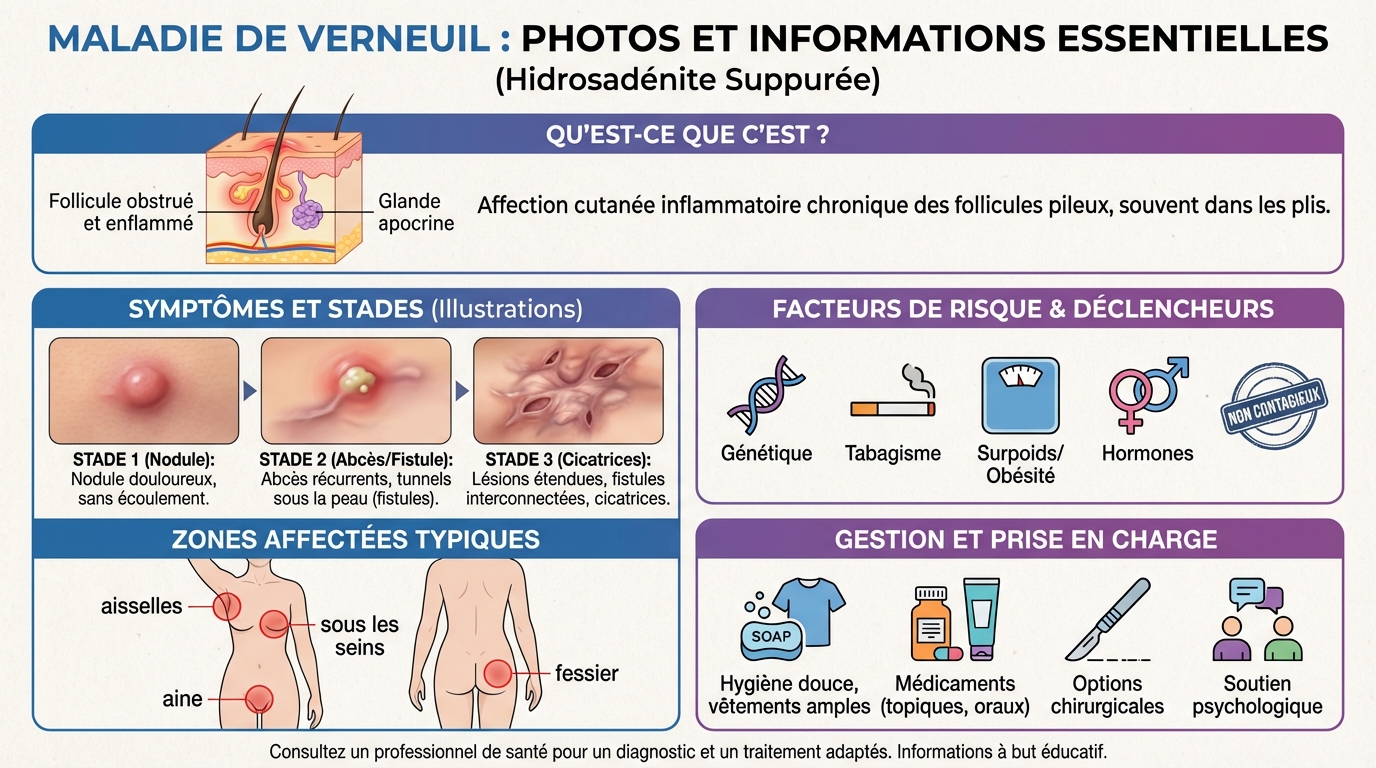 Maladie de verneuil : photos et informations essentielles 1 Photos de la maladie de Verneuil