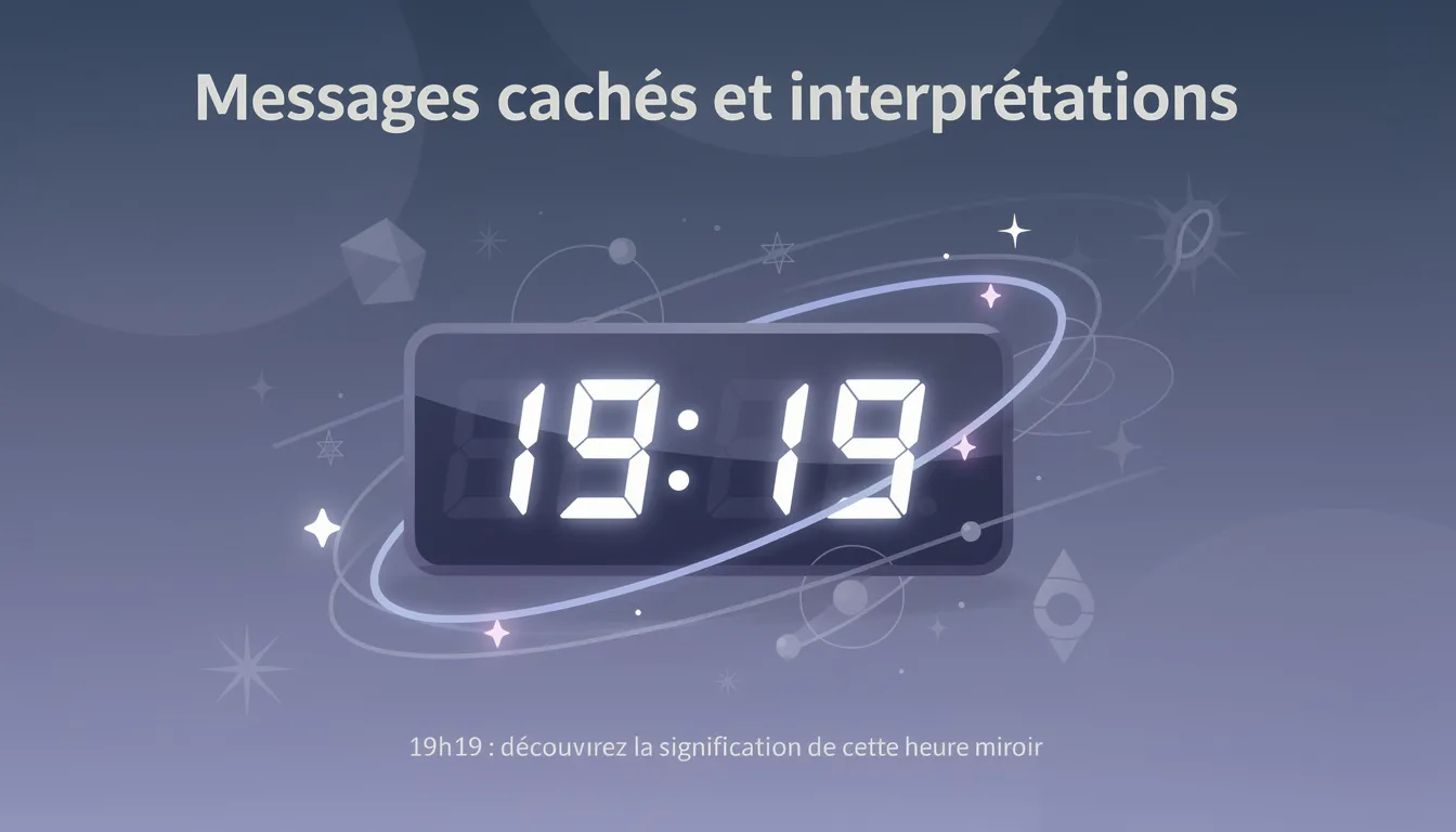 19h19 : découvrez la signification de cette heure miroir 1 Messages cachés et interprétations
