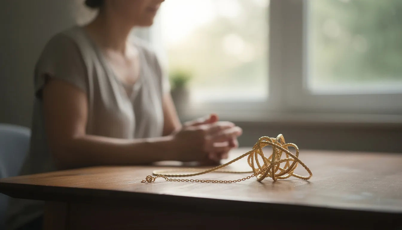 Collier qui s'emmêle : signification spirituelle dévoilée