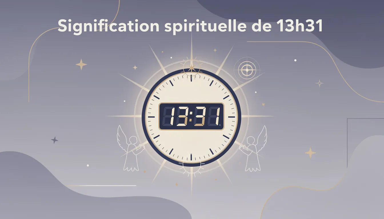 Comprendre la signification de l'heure miroir 13h31 1 Signification spirituelle de 13h31