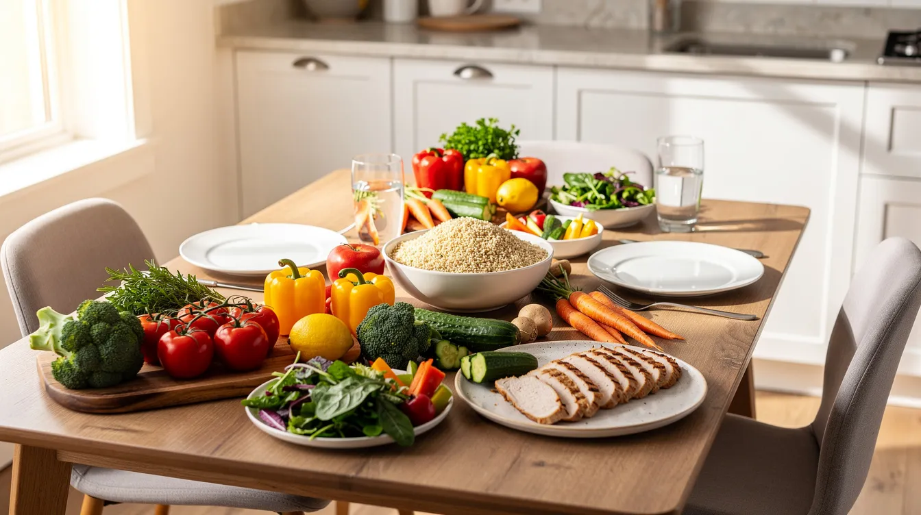 Exemples de menus pour une semaine efficace